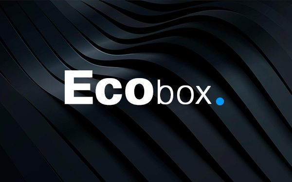 Ecobox logo black background