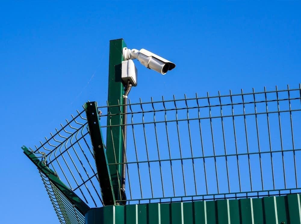 Perimeter CCTV surveillance protecting a commercial site